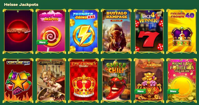 GreenLuck Casino Deutschland GreenLuck Spiele table
